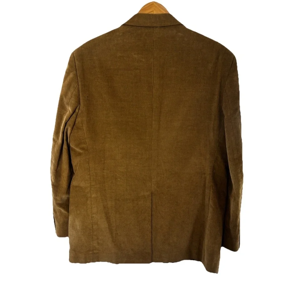 Joseph‎ & Feiss Mens 44R Tan Camel Corduroy Sport Coat 2 Button Jacket Blazer